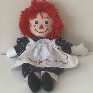 Vintage Raggedy Ann Plush Doll
